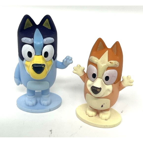 Bluey & Friends Figures Lot of 6, Bingo Mom Chilli Dad Bandit Rusty Mackenzie - Picture 5 of 11